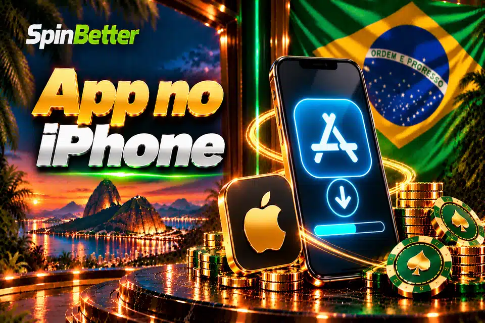 App no iPhone da plataforma SpinBetter