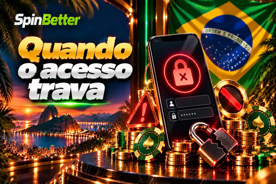 Quando o acesso trava no login SpinBetter